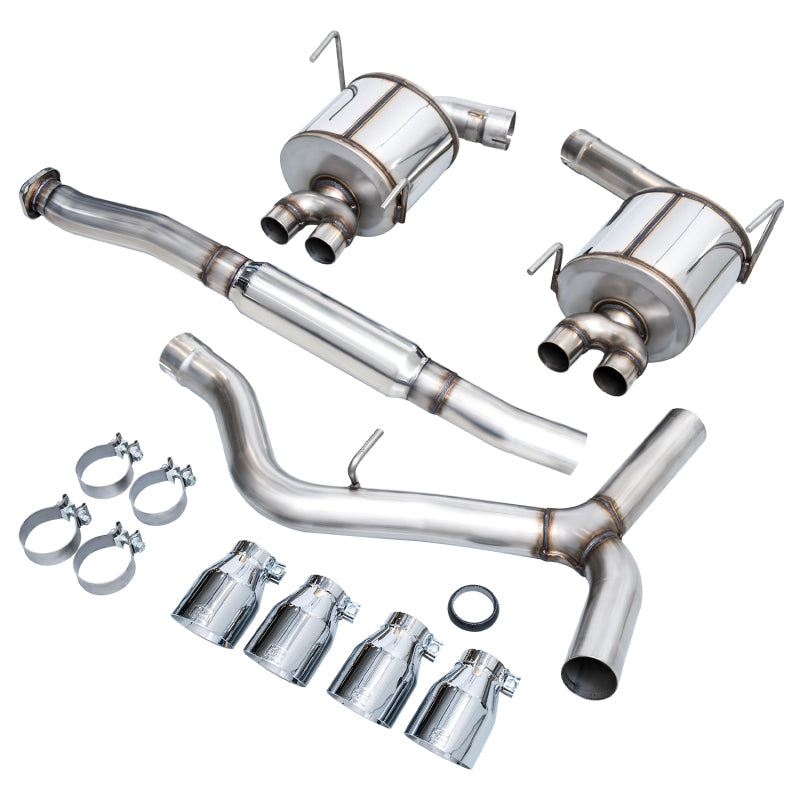 AWE Tuning VA GV GV Sedan Touring Edition Exhaust - Chrome Silver Tip for Subaru WRX/STI - view 5