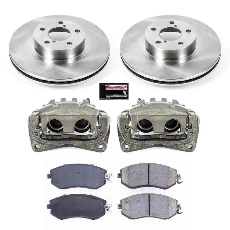 PowerStop Power Stop BRZ Front Autospecialty Brake Kit with Calipers