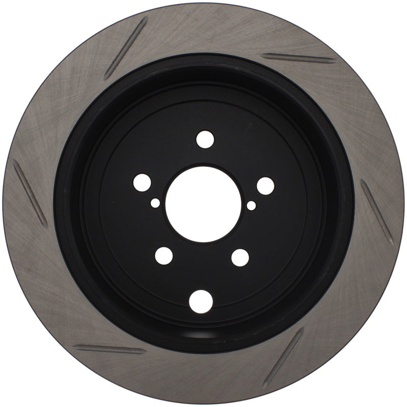 Stoptech Power Slot Rear Right Slotted Rotor for 08-10 Subaru WRX - view 2