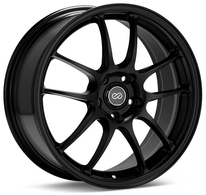 Enkei PF01 17x8 5x100 45mm Offset Matte Black Wheel 04 for 02-10 Subaru WRX/STI - view 2