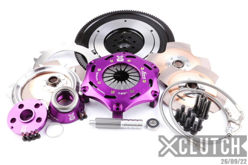XCLUTCH Base 7.25in Triple Solid Ceramic Clutch Kit for 15-21 Subaru WRX/STI
