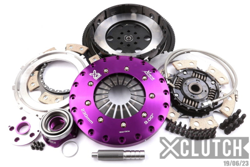 XCLUTCH Base 9in Twin Sprung Ceramic Clutch Kit for 15-21 Subaru WRX/STI