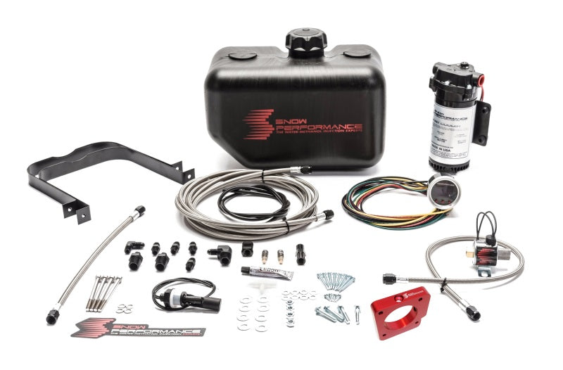 Snow Performance Stg 2 Boost Cooler Water Injection Kit with SS Brd Line 4AN Fittings for 05-14 Subaru STI - view 2