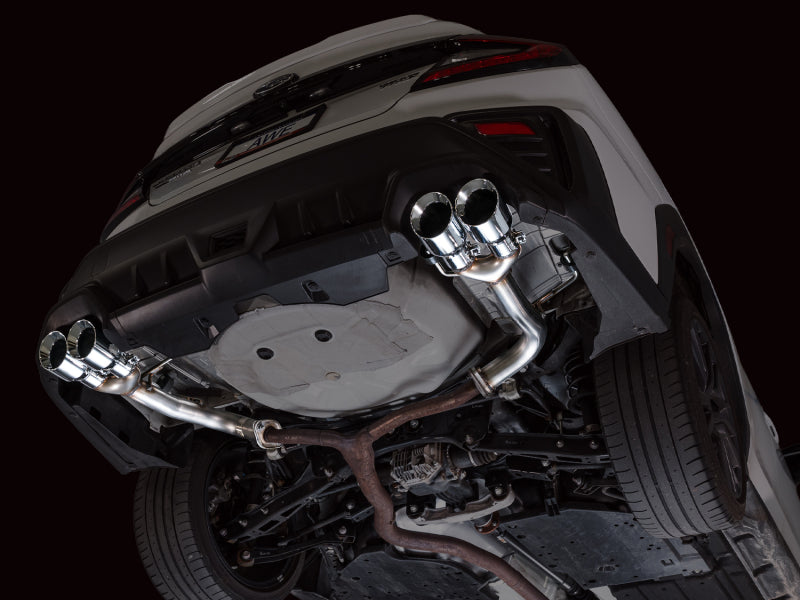 AWE Tuning VB Track Edition Axle-Back Exhaust - Chrome Silver Tips for 22-25 Subaru WRX - view 8