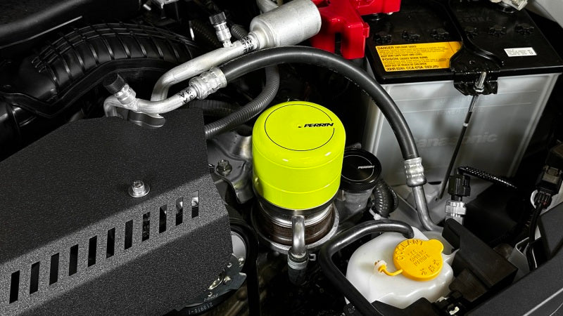 Perrin Performance PERRIN BRZ FR-S 86 GR86 Oil Filter Cover - Neon Yellow for 15-26 Subaru WRX - view 3