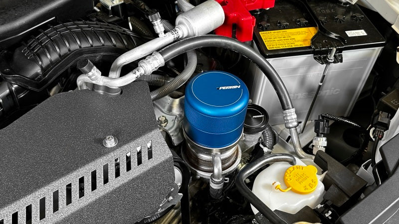 Perrin Performance PERRIN BRZ FR-S 86 GR86 Oil Filter Cover - Blue for 15-26 Subaru WRX - view 3