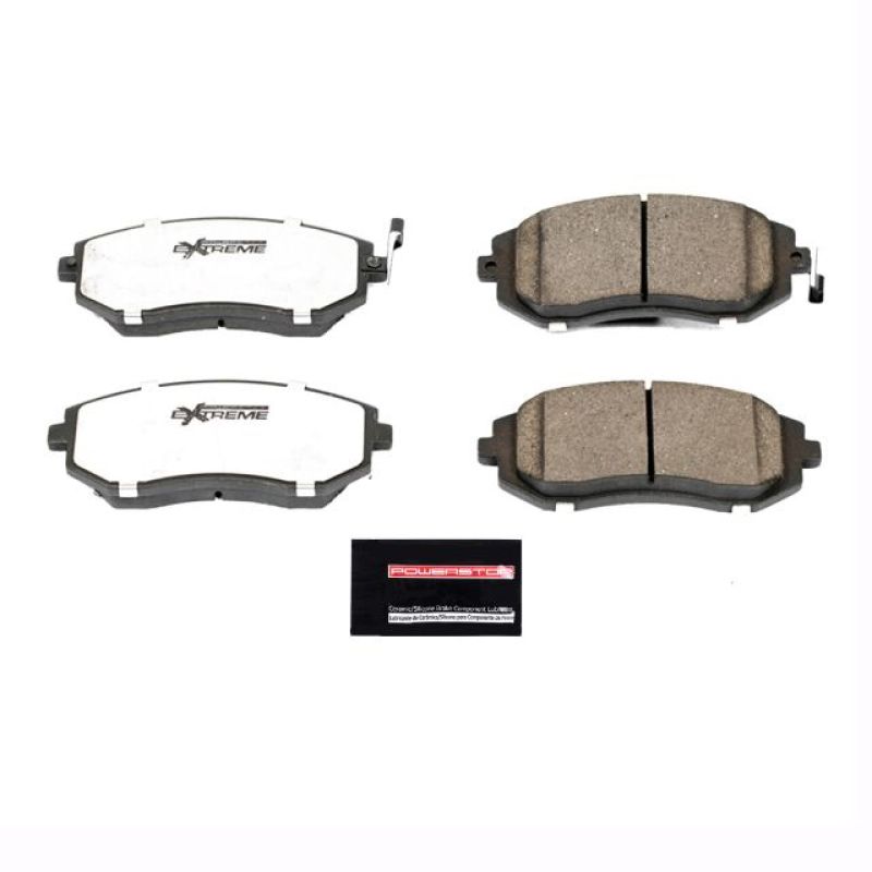 PowerStop Power Stop Saab 9-2X Front Z26 Extreme Street Brake Pads with Hardware