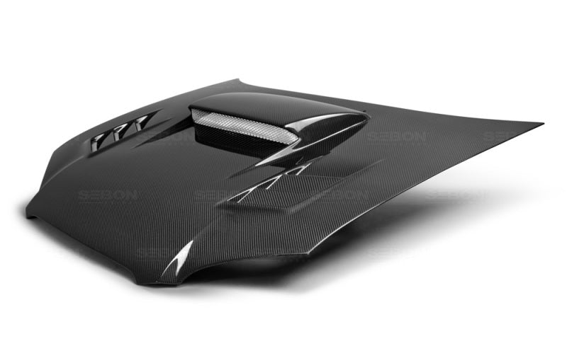 Seibon CWII Carbon Fiber Hood for 04-05 Subaru WRX/STI - view 2