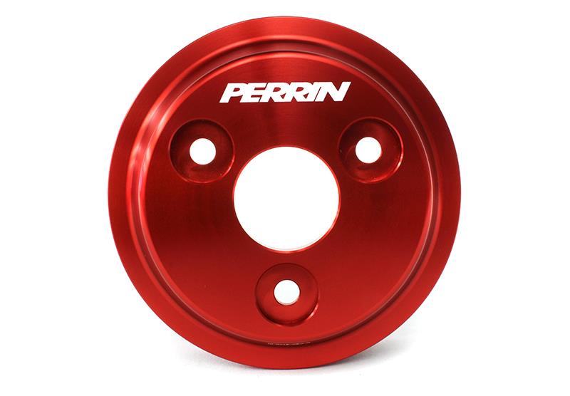 Perrin Performance PERRIN Crosstrek Lightweight Water Pump Pulley - Red for 15-21 Subaru WRX
