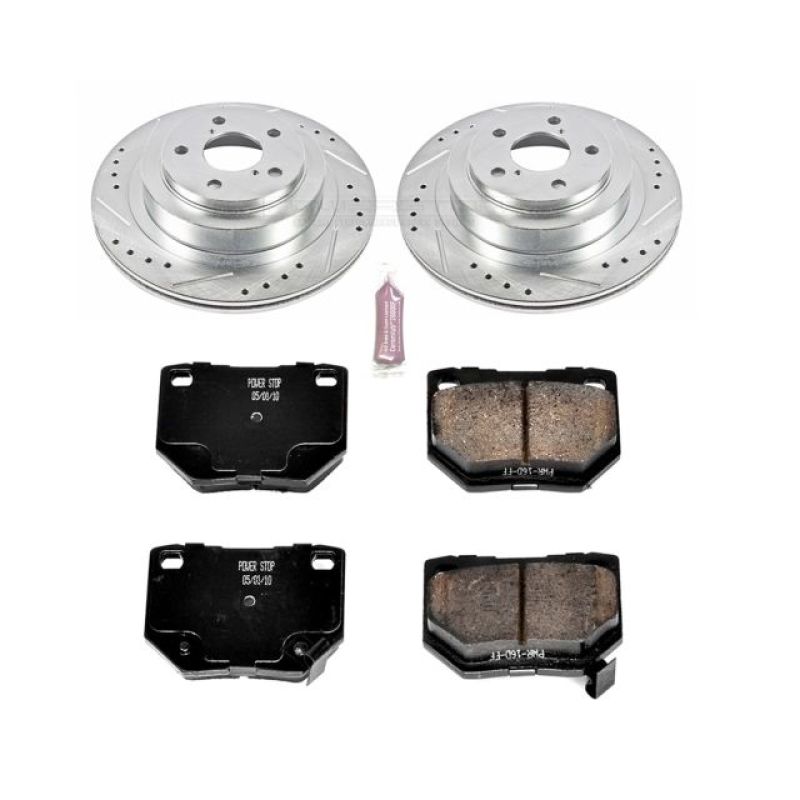 PowerStop Power Stop Rear Z23 Evolution Sport Brake Kit for 06-07 Subaru Impreza
