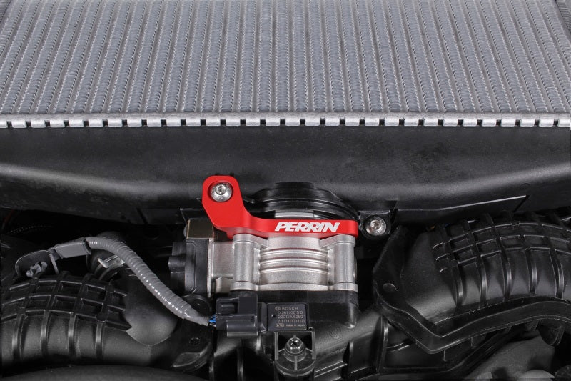 Perrin Performance PERRIN Ascent Outback Turbo TMIC Bracket - Red for 22-26 Subaru WRX - view 3
