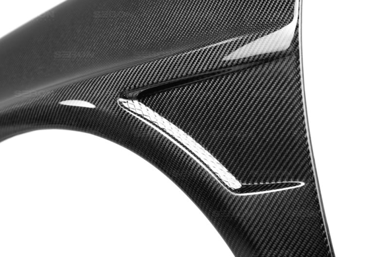 Seibon 10mm Wider Carbon Fiber Fenders for 04-05 Subaru WRX/STI - view 4