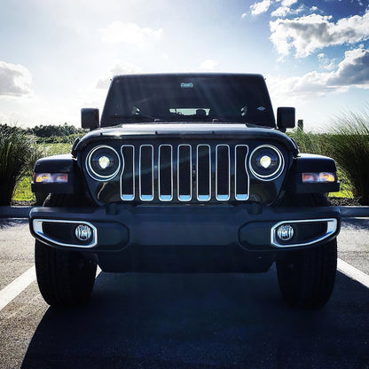 Oracle Oculus Bi-LED Projector Headlights for Jeep JL/Gladiator JT - Matte Black - 5500K