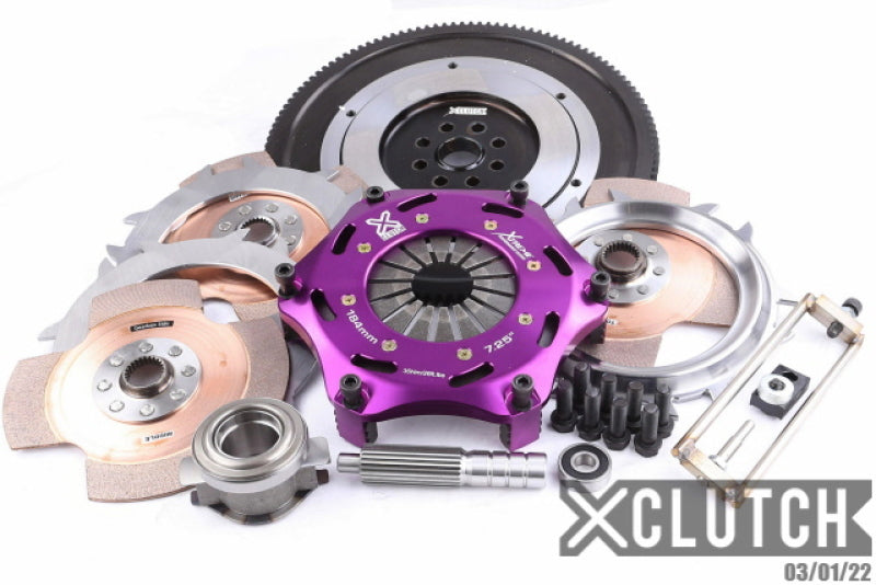 XCLUTCH Base 7.25in Triple Solid Ceramic Clutch Kit for 15-21 Subaru WRX/STI
