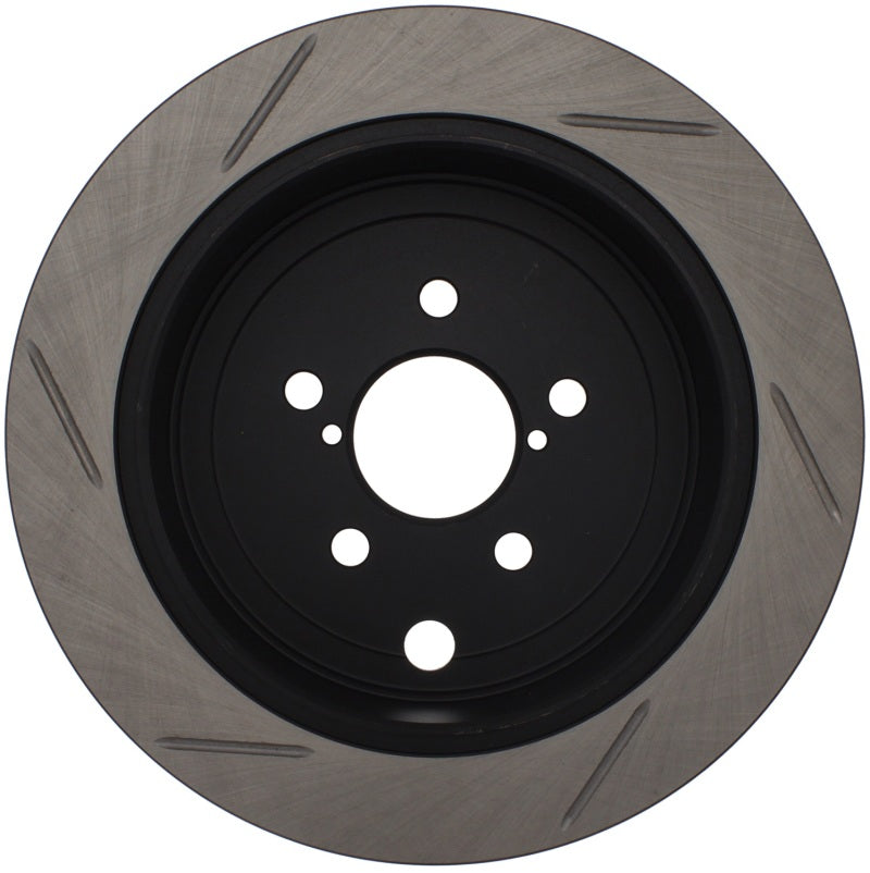 Stoptech Power Slot Rear Left Slotted Rotor for 08-10 Subaru WRX - view 2