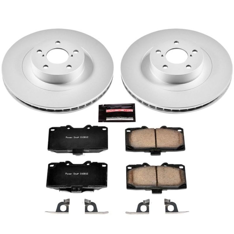 PowerStop Power Stop Front Z17 Evolution Geomet Coated Brake Kit for 06-07 Subaru Impreza