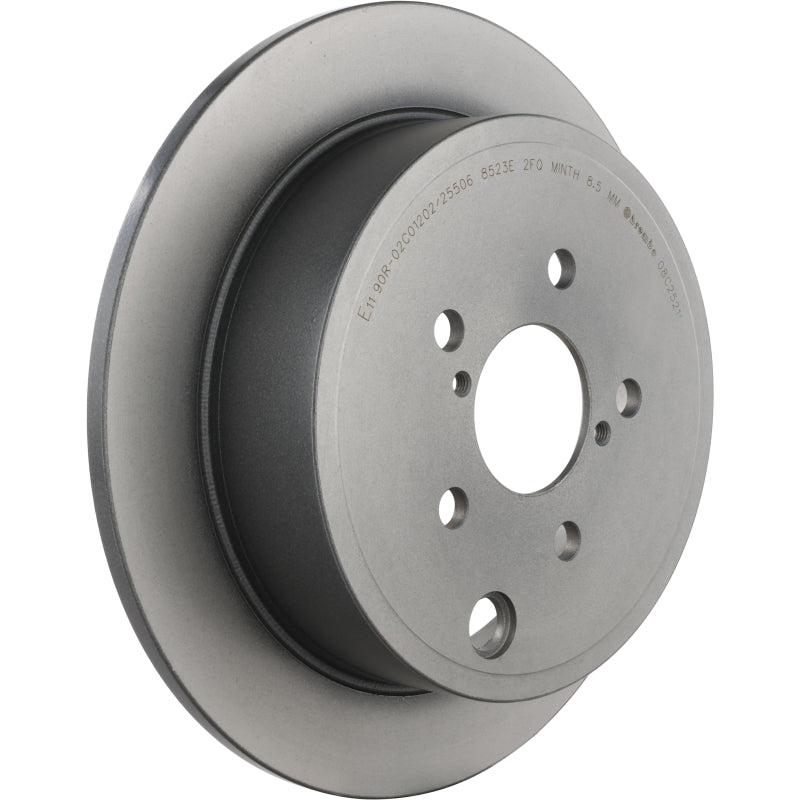 Brembo OE Brembo BRZ Rear Premium UV Coated OE Equivalent Rotor for 13-15 Subaru Impreza - view 3