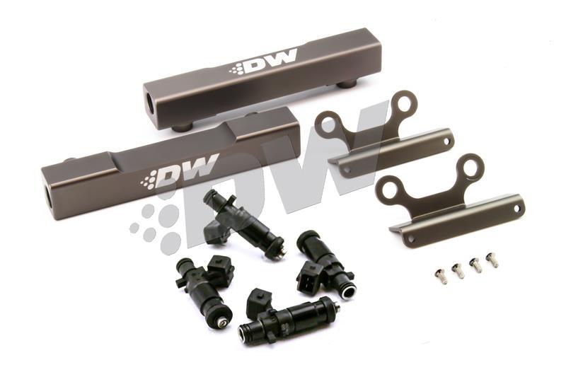 DeatschWerks 02+ 07+ Top Feed Fuel Rail Upgrade Kit with 2200cc Injectors for Subaru WRX/STI/LGT - view 2