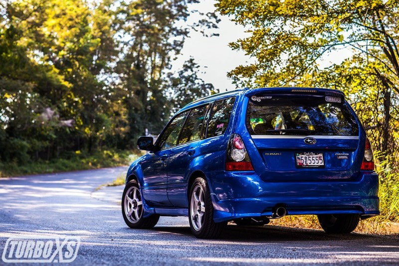 Turbo XS Axle Back 4in Polished Stainless Tip Muffler for 04-08 Subaru Forester XT - view 8