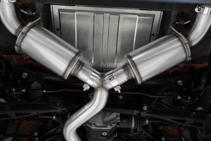 MBRP BRZ 3in Dual Split Rear Cat Back with CF Tips- T304 - view 3
