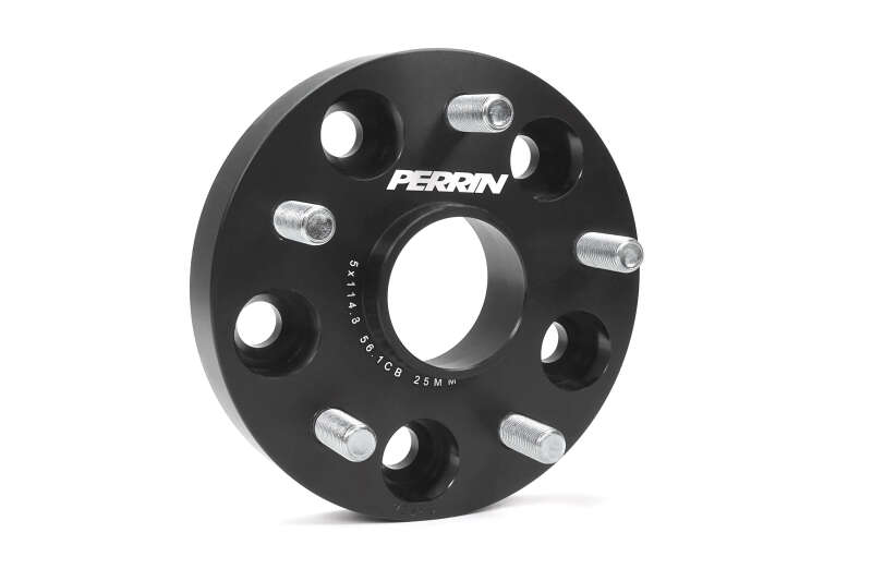 Perrin Performance PERRIN 25mm Wheel Spacers 5x114.3 BP with 56mm Hub - Black - view 7