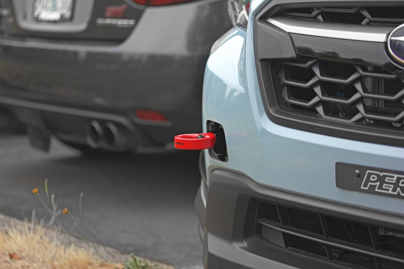 Perrin Performance PERRIN Crosstrek OBXT Tow Hook Kit - Red for 22-26 Subaru WRX/Impreza