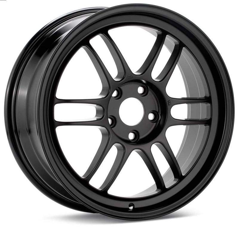 Enkei RPF1 17x7.5 5x100 48mm Offset 73mm Bore Matte Black Wheel 04 for 02-10 Subaru WRX/STI
