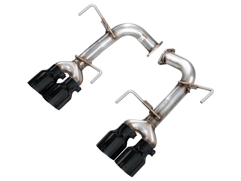 AWE Tuning VB Track Edition Axle-Back Exhaust - Diamond Black Tips for 22-25 Subaru WRX