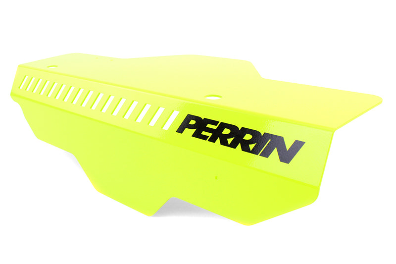 Perrin Performance PERRIN Pulley Cover - Neon Yellow for 02-14 Subaru WRX/STI/Impreza