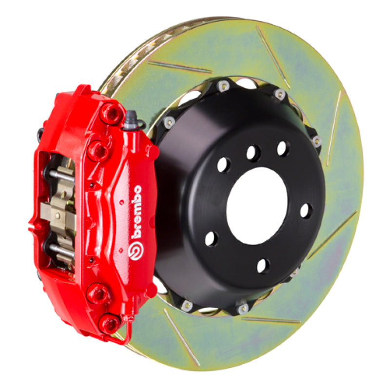 Brembo FR-S BRZ 86 Front GT BBK 4 Piston Cast 345x28 2pc Rotor Slotted Type1-Red