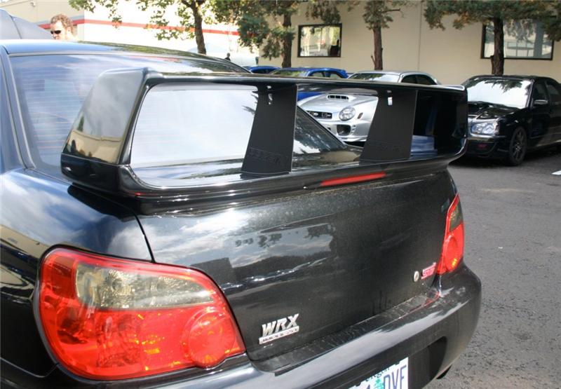 Perrin Performance PERRIN Wing Stabilizer - Black for 02-07 Subaru STI - view 5