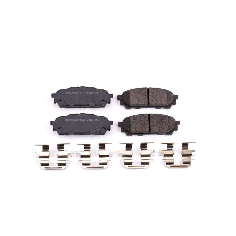 PowerStop Power Stop Saab 9-2X Rear Z17 Evolution Ceramic Brake Pads with Hardware - view 2