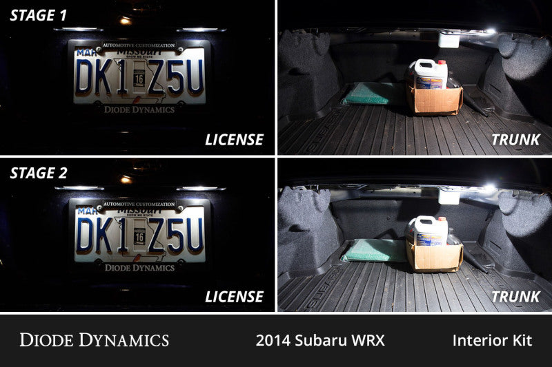 Diode Dynamics Interior LED Kit Cool White Stage 1 for 08-14 Subaru WRX - view 4
