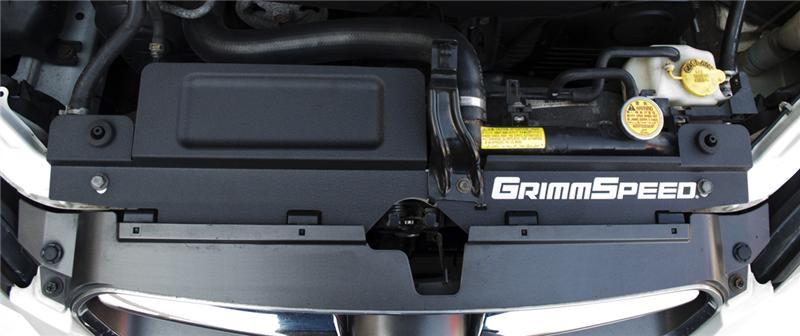 GrimmSpeed Outback Radiator Shroud with Tool Tray - Textured Black - view 4