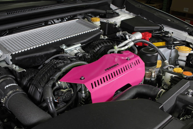 Perrin Performance PERRIN Pulley Cover - Hyper Pink for 22-26 Subaru WRX - view 7