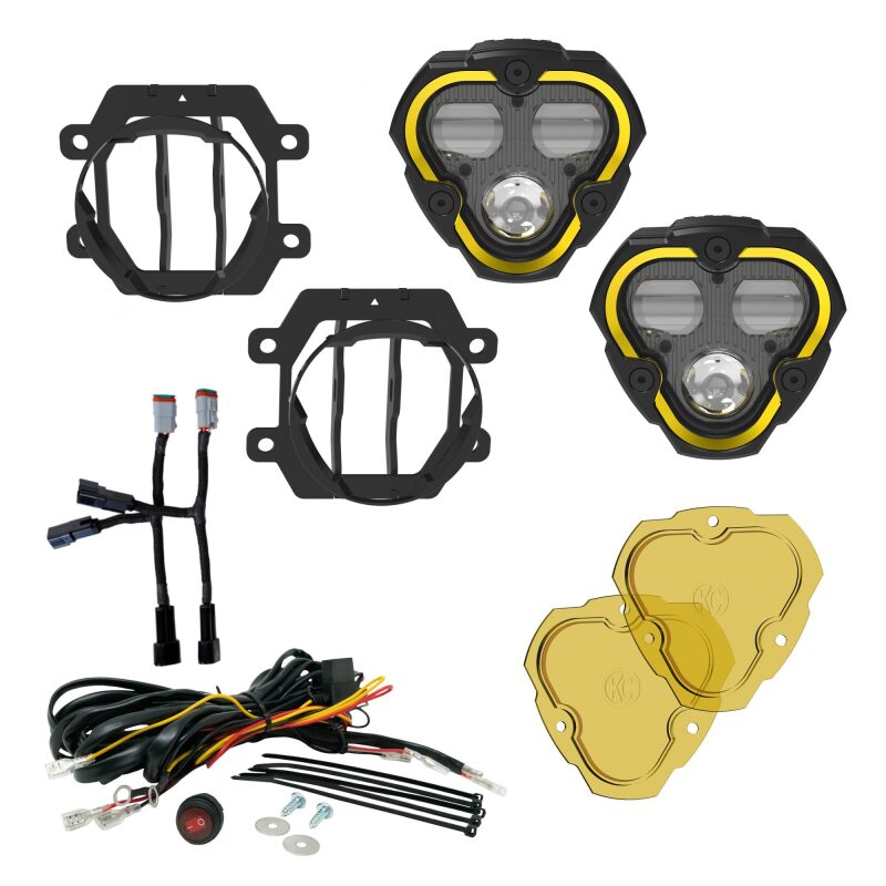 KC HiLiTES FLEX ERA 3 Dual Mode SAE Fog Lights - 2-Light Master Kit for Crosstrek