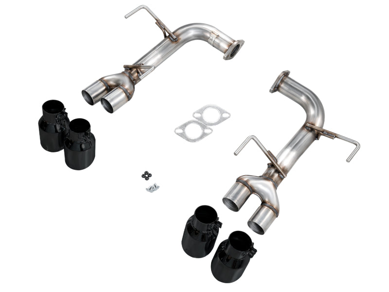 AWE Tuning VB Track Edition Axle-Back Exhaust - Diamond Black Tips for 22-25 Subaru WRX - view 6