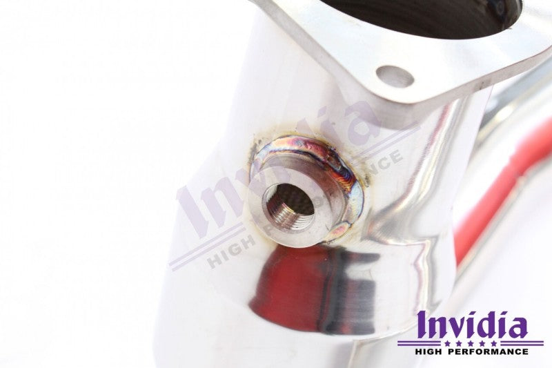 Invidia with Manual Transmission J-Pipe With Bottom High Flow Cat Down Pipe for 15-21 Subaru WRX - view 2