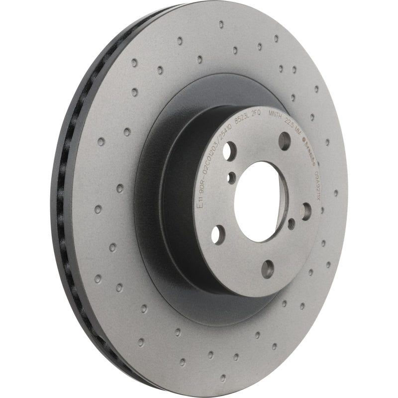 Brembo OE Brembo Scion FR-S Baja BRZ Front Premium Xtra Cross Drilled UV Coated Rotor - view 2