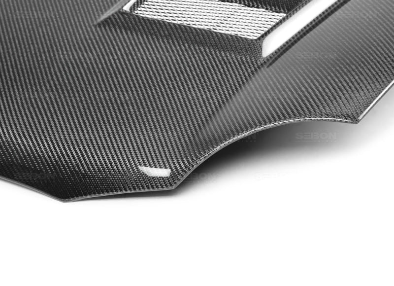 Seibon CW Carbon Fiber Hood for 02-03 Subaru WRX - view 3