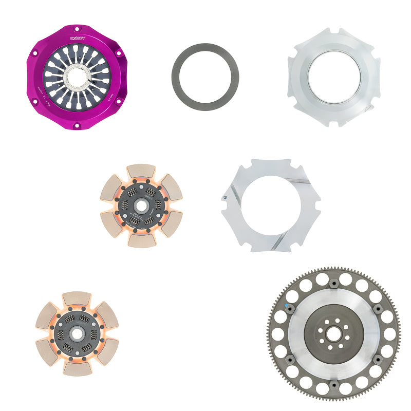 Exedy Hyper Compe-D Twin Cerametallic Clutch Sprung Center Disc for 2004-2014 Subaru WRX/STI/Impreza - view 2