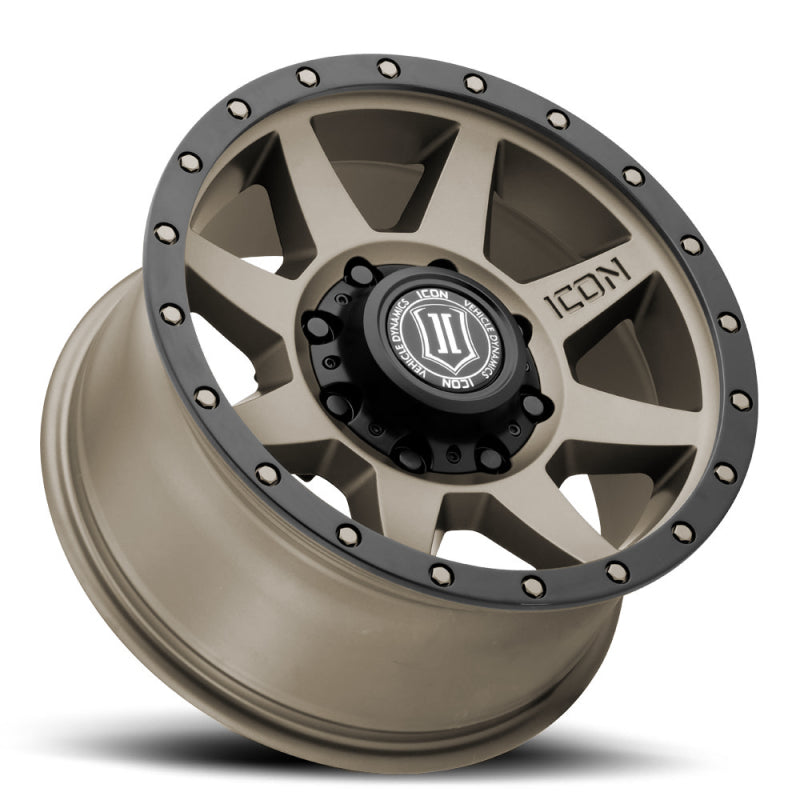 ICON Rebound HD 18x9 8x6.5 12mm Offset 5.5in BS 121.4mm Bore Bronze Wheel - view 3