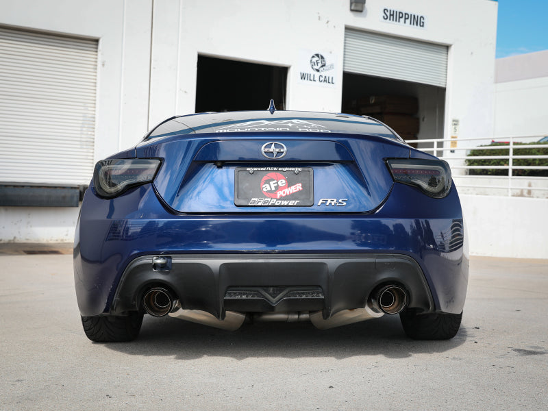 aFe Takeda Exhaust Axle-Back Scion FRS BRZ 304SS Carbon Fiber Dual Tips Exhaust - view 8