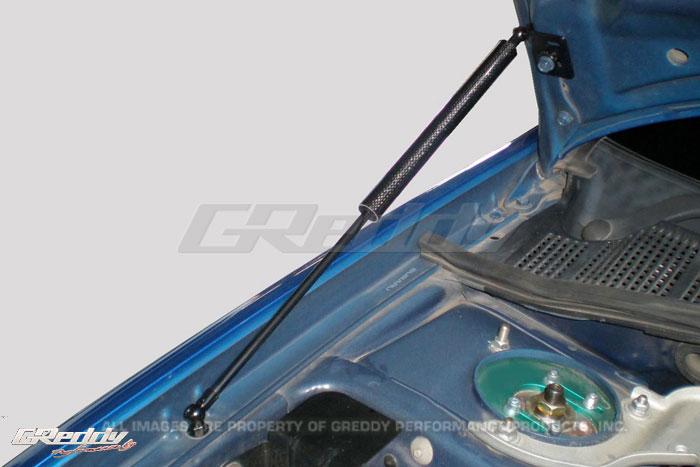 GReddy Engine Hood Lifter Kit for 05-07 Subaru WRX/STI - view 2