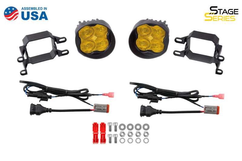 Diode Dynamics SS3 Max Type B Kit ABL - Yellow SAE Fog - view 2