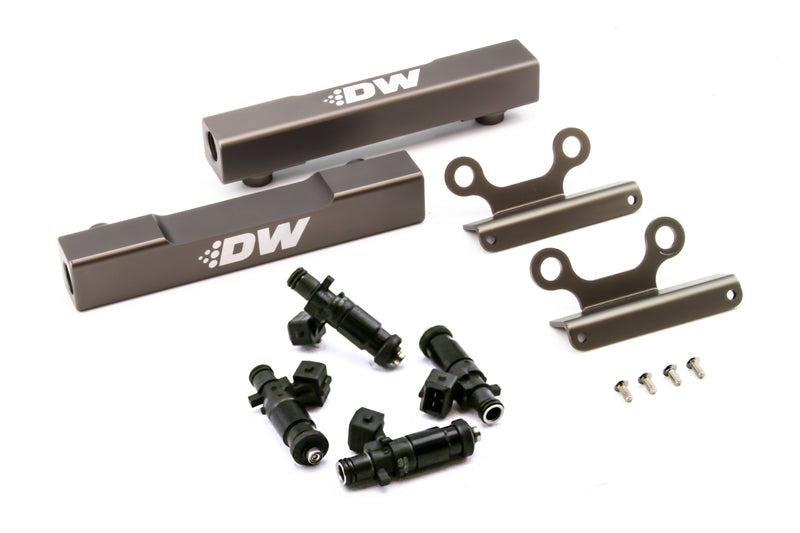 DeatschWerks 02+ 07+ Top Feed Fuel Rail Upgrade Kit with 1200cc Injectors for Subaru WRX/STI/LGT