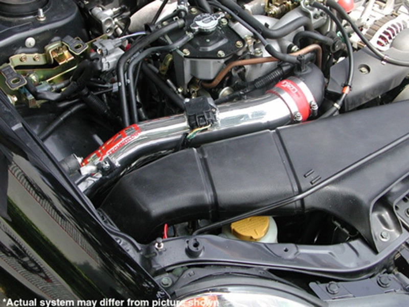 Injen 04 Wrinkle Red Cold Air Intake *Special Order* for 02-06 Subaru WRX/STI - view 5