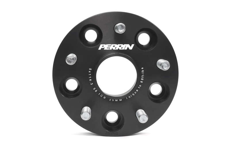 Perrin Performance PERRIN 25mm Wheel Spacers 5x114.3 BP with 56mm Hub - Black - view 8