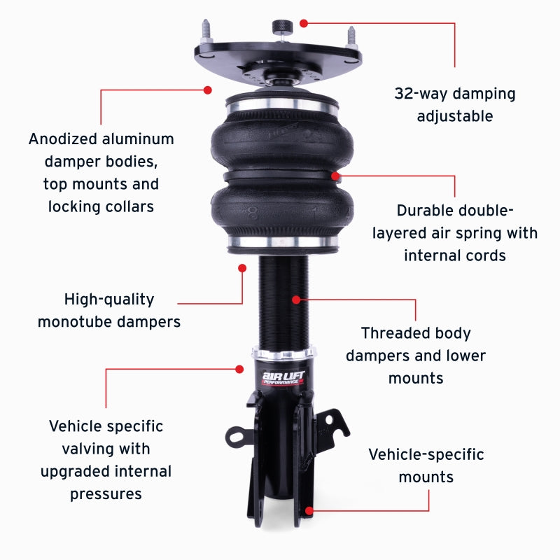 Air Lift Performance Front Air Suspension Kit for 15-21 Subaru WRX/STI - view 5