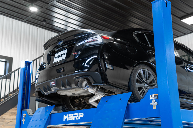 MBRP Sedan 3in Cat-Back Single Rear Exit - T304 for 15-21 Subaru WRX/STI - view 2